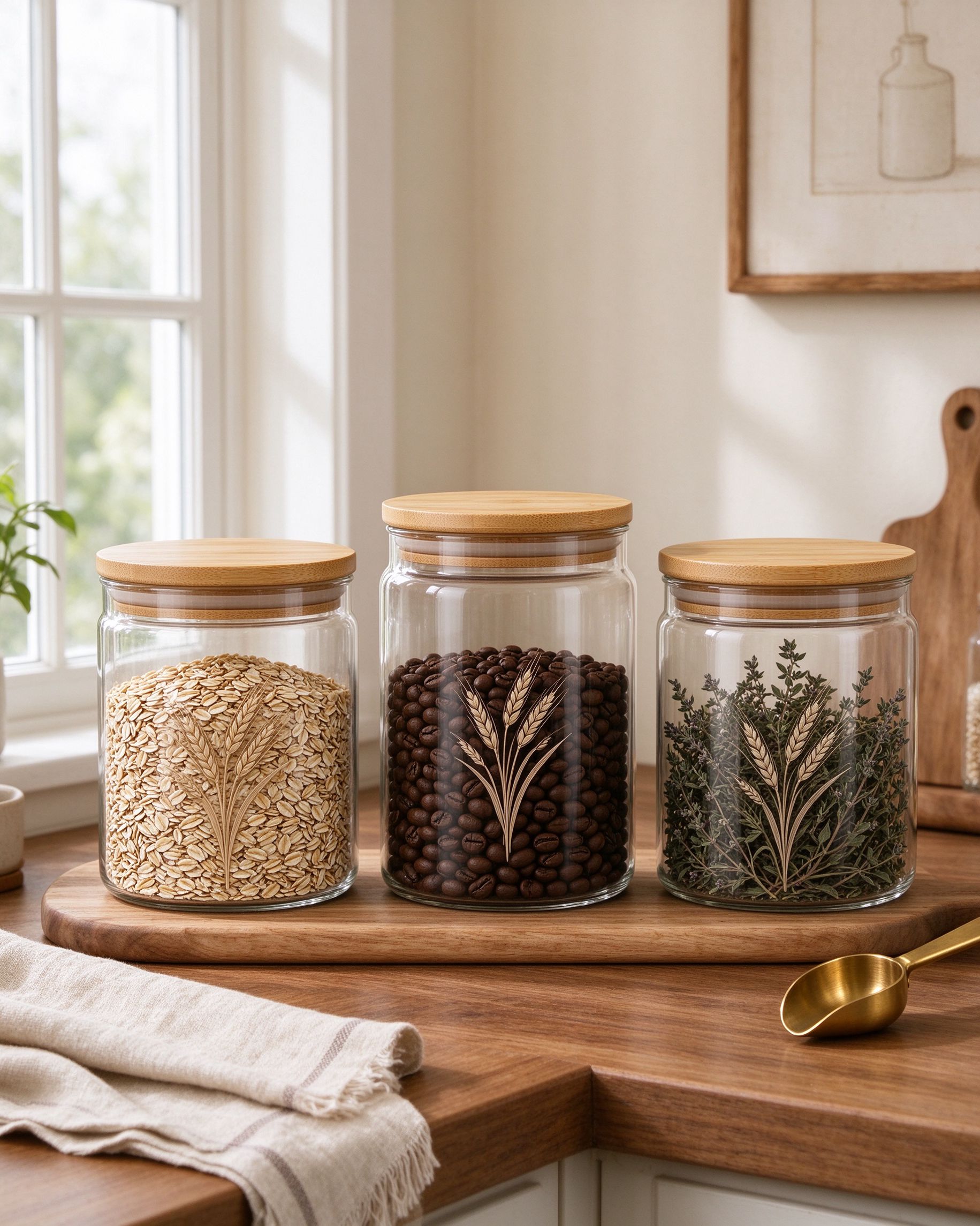Homestead Glass Storage Jars